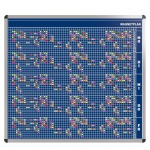 Personal-Raum-Plan, 12 Stunden, 63 Spalten, 123x137 cm, 